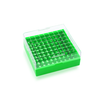 Wheaton W651703-G KEEPIT Freezer Boxes, Low Profile KeepIT-81 For External Thread Vials, Green, Case of 10
