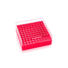 Wheaton W651704-R KEEPIT Freezer Boxes, Low Profile KeepIT-100 For Internal Thread Vials, Red, Case of 10