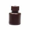 NEST 337203 30 mL Narrow Mouth Round Storage Bottle, Amber Polypropylene, Sterile, Leakproof Linerless Cap