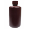NEST 334203 1000 mL Narrow Mouth Round Storage Bottle, Amber Polypropylene, Sterile, Leakproof Linerless Cap