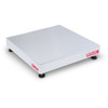 OHAUS 30419657 Defender 5000 Stainless Steel Bench Scale Base D250WQV, 500 lb x 0.02 lb, 24 x 24 in Platform