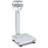 OHAUS 30461680 Defender 5000 Washdown Bench Scale D52XW50WQL7, 100 lb x 0.005 lb, 18 x 18 in Platform, with Column