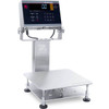 OHAUS 30575564 Defender 6000 Washdown Bench Scale i-D61XWE12K1R6, 25 lb x 0.002 lb, 11.8 x 11.8 in Platform, with Column