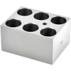 OHAUS 30400155 Dry Block Heater Module Block, 25 mm Test Tubes, 6 Wells
