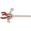 OHAUS 30392251 Ultra Multi-Purpose Extension Clamp CLM-ULTRA3DZM, 3-Prong Dual Adjust, Nickel-Plated, Medium, 0-70 mm