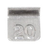 OHAUS 30391034 ASTM Class 7 ECON Weight, 20 mg, One-Piece Flat, with Non-Accredited Calibration Certificate