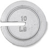 OHAUS 30391631 Cast Iron Slotted Weight, 10 lb, NIST Class F, Two-Piece, No Certificate
