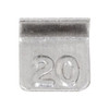 OHAUS 83040223 ASTM Class 5 One-Piece Flat Test Weight, 20 mg, with Accredited Calibration Certificate