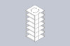 Crystal CF-6-375 Vertical Freezer Rack for 3.75" Boxes