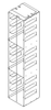 Crystal CFA-12-2 Vertical Freezer Rack for 2" Boxes