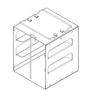 Crystal CFA-3-2 Vertical Freezer Rack for 2" Boxes