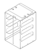 Crystal CFA-4-2 Vertical Freezer Rack for 2" Boxes