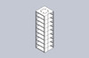 Crystal CFDP-9 Vertical Freezer Rack for 96 Deep-Well Plates & Tube Racks
