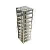 Crystal CFM-915 Vertical Freezer Rack for 50-Cell 1.5 mL Microtube Boxes