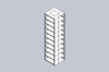 Crystal CFS-25-10 Vertical Freezer Rack for 25-Place Slide Boxes