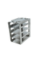 Crystal CFS-25-4 Vertical Freezer Rack for 25-Place Slide Boxes