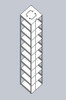 Crystal MCF-9-3 Vertical Freezer Rack for Mini 3" Boxes