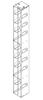 Crystal MCFA-10-3 Aluminum Vertical Freezer Rack for Mini 3" Boxes