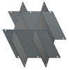 Crystal P24-7400 24" Diameter Aluminum Platform Divider for Chartermed C-7400 Canister Frames