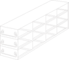 Crystal UFD-43-375 Upright Freezer Drawer Rack for 3.75" Boxes