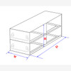 Crystal UFD-24-L375 Upright Freezer Drawer Rack for Large 3.75" Boxes