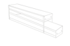 Crystal UFD-B03-3 Upright Freezer Drawer Rack for Storage Bottles