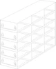 Crystal UFDMX-352 Drawer-Style Upright Freezer Rack for SBS-Footprint Boxes