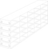 Crystal UFDMX-552 Drawer-Style Upright Freezer Rack for SBS-Footprint Boxes