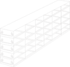 Crystal UFDS-25-65 Drawer Rack for 25-Place Slide Boxes