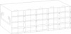 Crystal UFMX-542 Upright Freezer Rack for SBS-Format Boxes