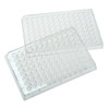 CELLTREAT® 229196 | 96-Well Tissue Culture Plate with Lid, Flat Bottom, TC-Treated, Sterile, Individually Packaged — 100/Case