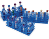 90 Place Tube Rack for 13mm FACS tubes, Blue, 1 each