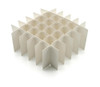 Heathrow Scientific HS2860T Cardboard Tube Storage Box Partition / Divider 36 Well 15 mL Tubes, White, Pack of 10