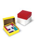 Cardboard cryovial box & lid, white 75 mm