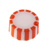 CAP ONLY, Screw Top Micro Tube Cap, Grip Cap With Integrated O-Ring, Orange, Non-sterile, 1000/Case