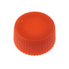 CAP ONLY, Screw Top Micro Tube Cap, O-Ring, Opaque, Orange, Non-sterile, 1000/Case