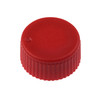 CAP ONLY, Screw Top Micro Tube Cap, O-Ring, Opaque, Red, Non-sterile, 1000/Case