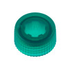 CAP ONLY, Screw Top Micro Tube Cap, O-Ring, Translucent, Green, Non-sterile, 1000/Case