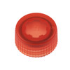 CAP ONLY, Screw Top Micro Tube Cap, O-Ring, Translucent, Orange, Non-sterile, 1000/Case