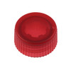 CAP ONLY, Screw Top Micro Tube Cap, O-Ring, Translucent, Red, Non-sterile, 1000/Case