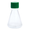 250mL Erlenmeyer Flask, Solid Cap, Plain Bottom, PETG, Sterile, 12/CS
