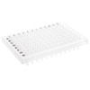 96 Well PCR Plate, Half Skirt, Clear, 0.2mL, 50/CS