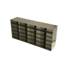 UFHT-45 Upright Freezer Rack for 2" Cardboard & 100-Cell Hinged-Top Boxes | 4 Deep x 5 High (20 Boxes) | Stainless Steel | Crystal Tech