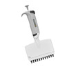 ProPette LE 12-channel adjustable pipette by MTC Bio, 20 to 200 µL, with ergonomic gray handle and twelve tip cones