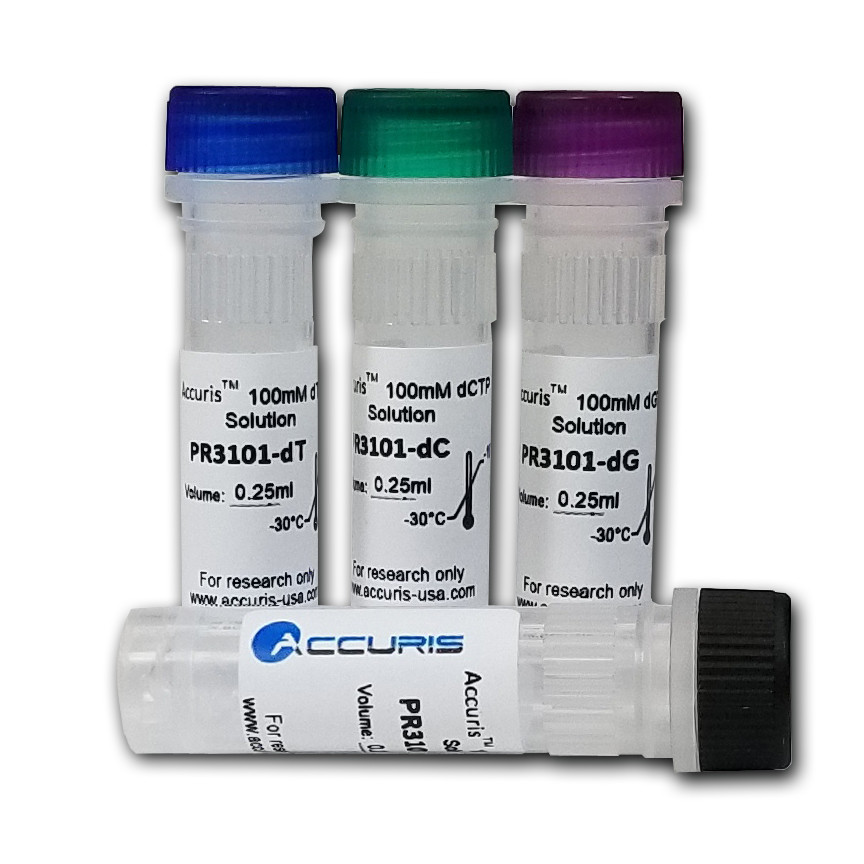 100mM dNTP Set, dATP, dGTP, dTTP, dCTP, 1ml/100µmol of each