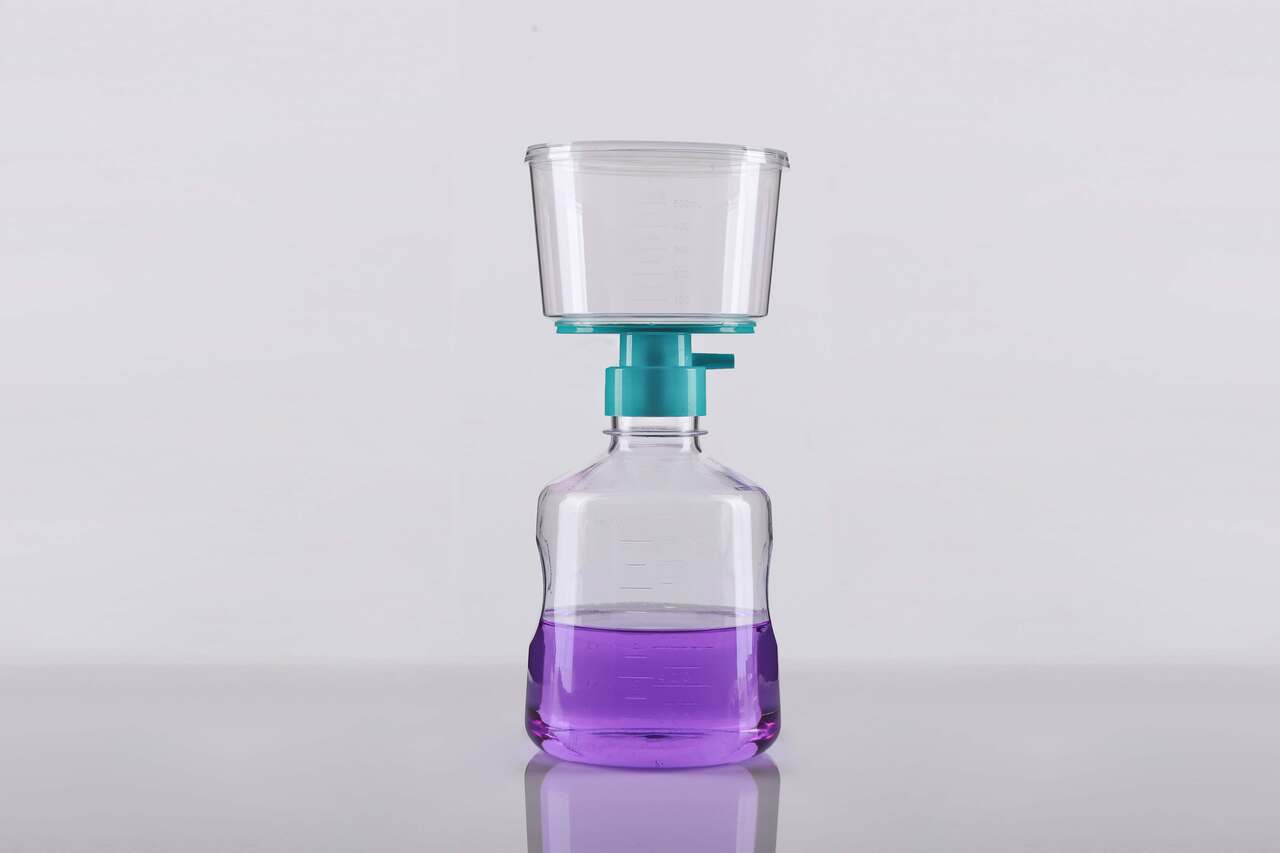 NEST 344001 Vacuum Filter System with Receiving Bottle, 1000 mL, 0.22 µm PES Membrane, Low Protein Binding, Sterile