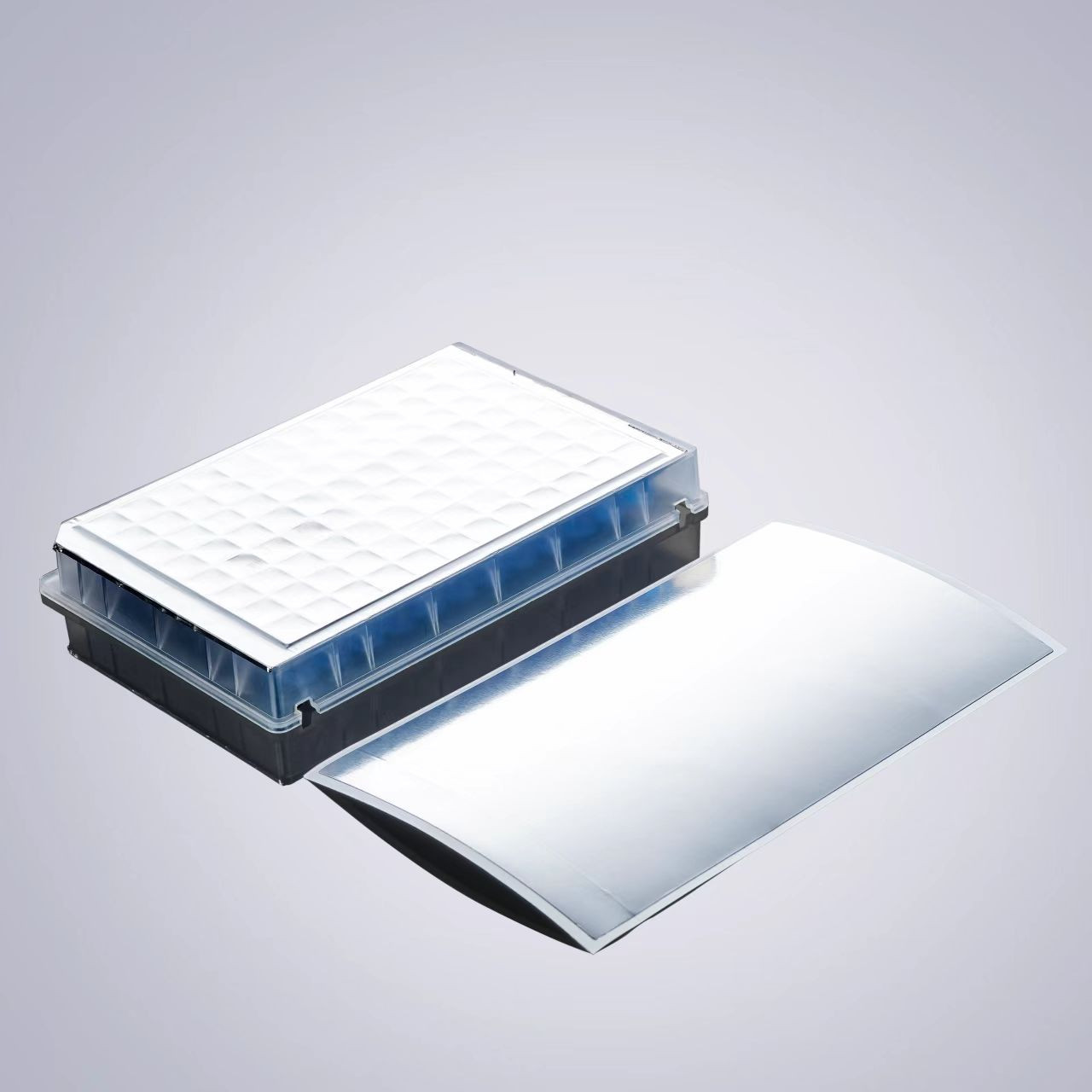 NEST 520003 Adhesive Aluminum Sealing Foil Sheet for Deep Well and PCR Plates, 130 x 80 mm, Pierceable, Pack of 100