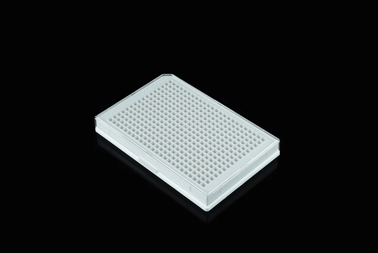 NEST 761601 384 Well Cell Culture Plate, White, Flat Bottom, TC-Treated, Sterile, Individually Wrapped, Peelable Film