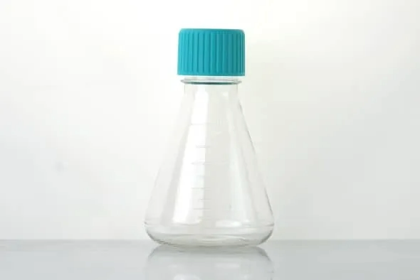 NEST 781301 125 mL Erlenmeyer Shaker Flask, PETG, Baffled, Plug Seal Cap, Sterile, Case of 24 (24 x 1)