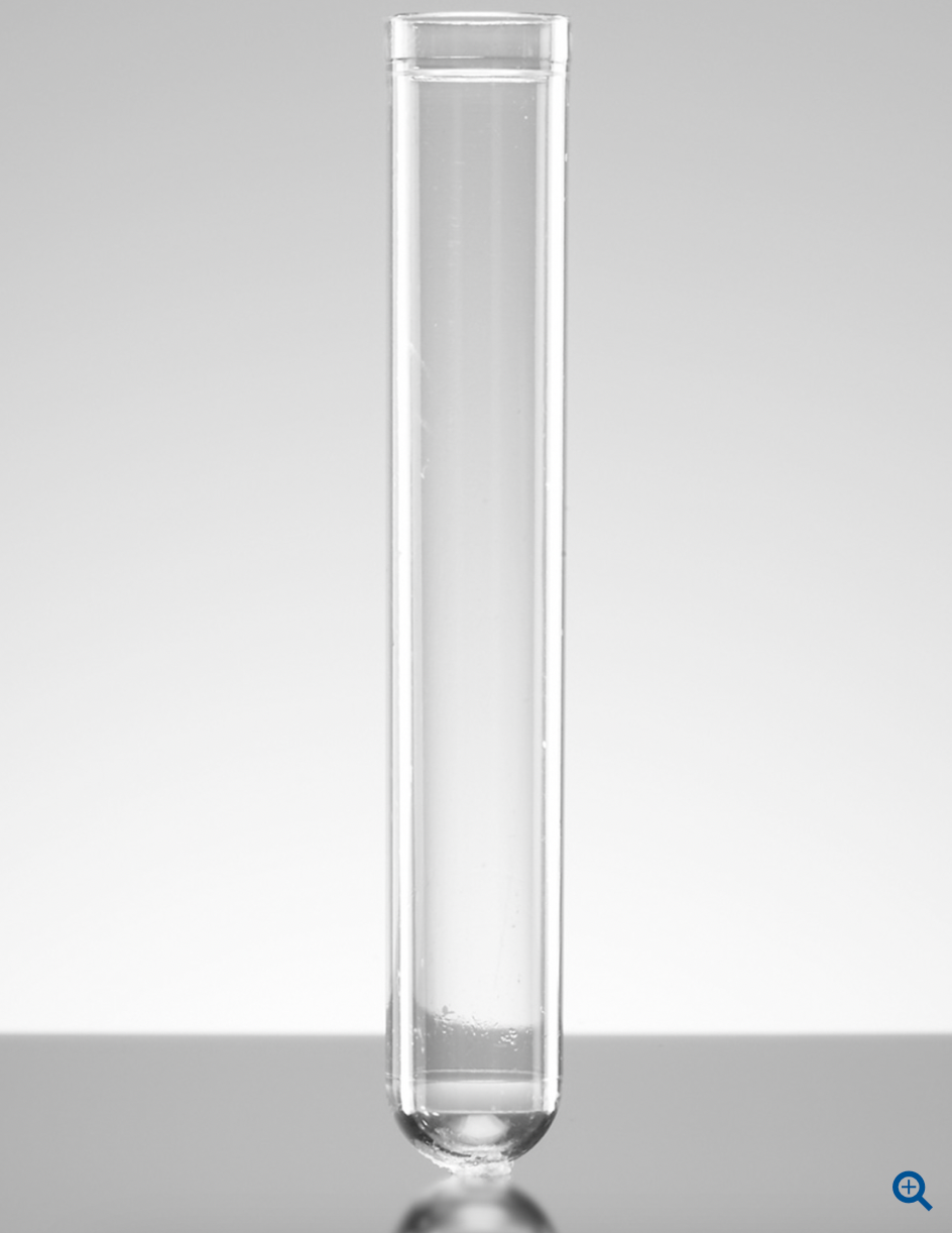 Falcon® 5 mL Round Bottom Polystyrene Test Tube, without Cap, Nonsterile, 1000/Bag, 1000/Case